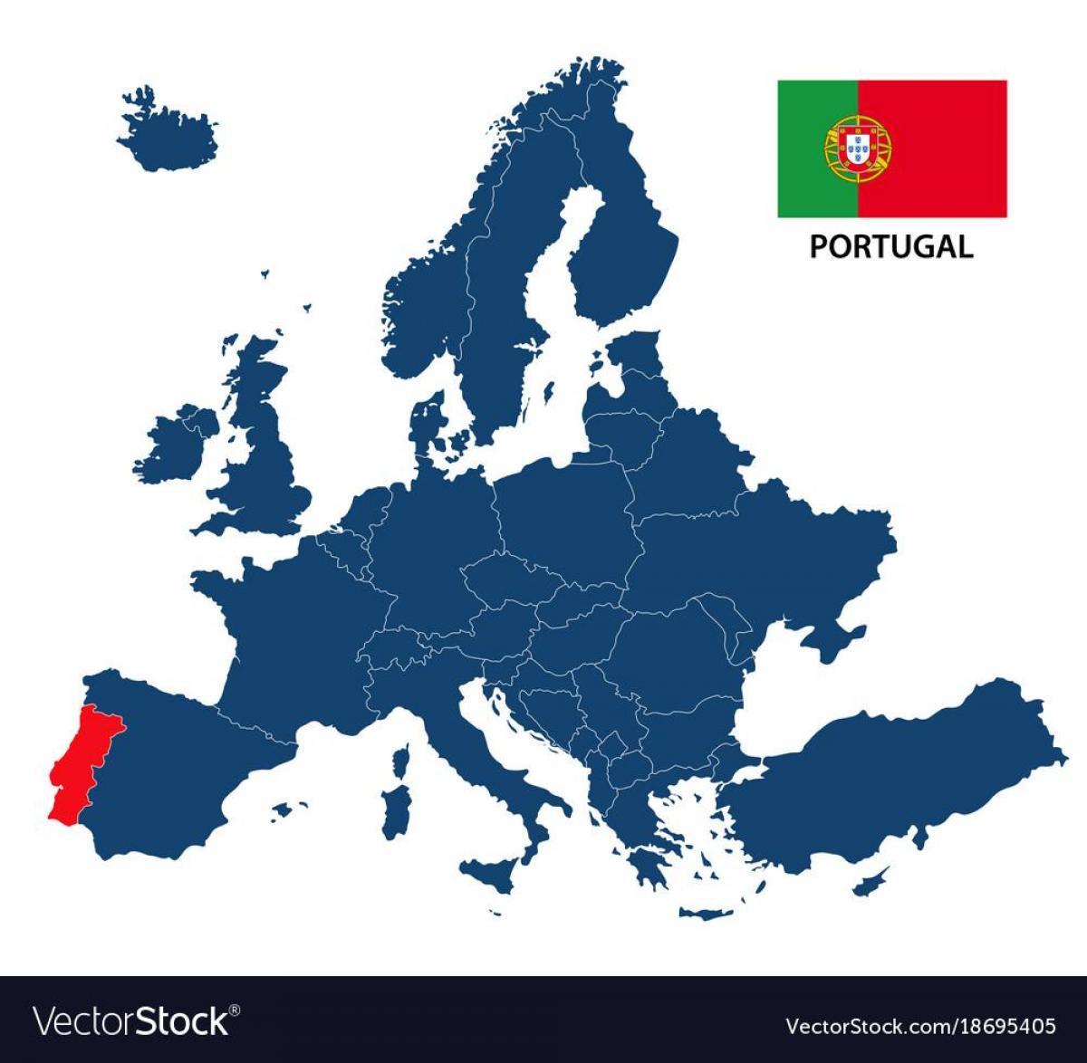 Mapa da europa - Portugal- Mapa de Portugal na Europa ...