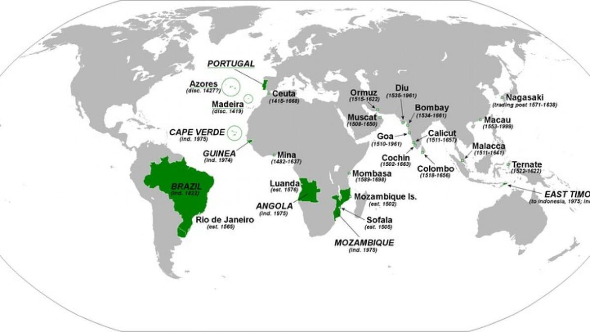 mapa do império português