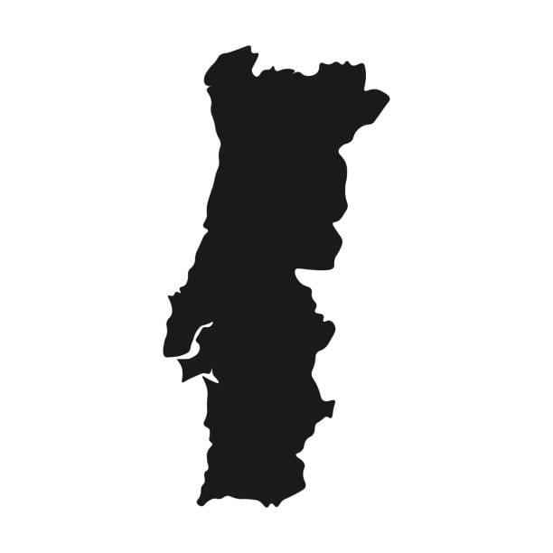 Portugal vetor mapa