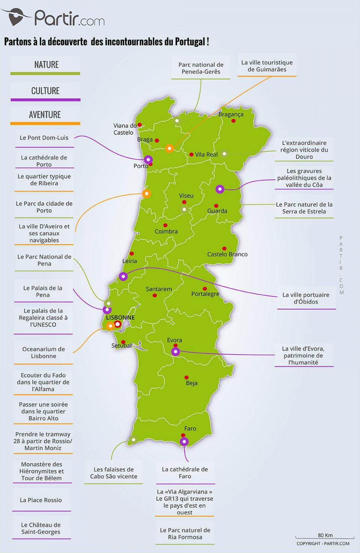 Portugal museus mapa
