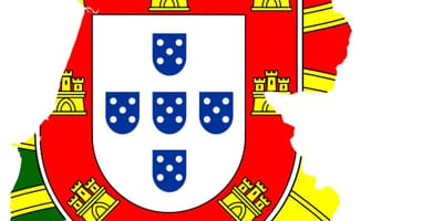 Portugal mapa bandeira