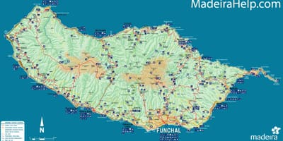Mapa de Portugal-Madeira