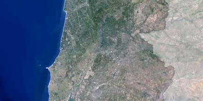 Mapa de Portugal por satélite