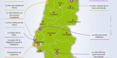 Portugal no mapa do mundo: países vizinhos e localização no mapa